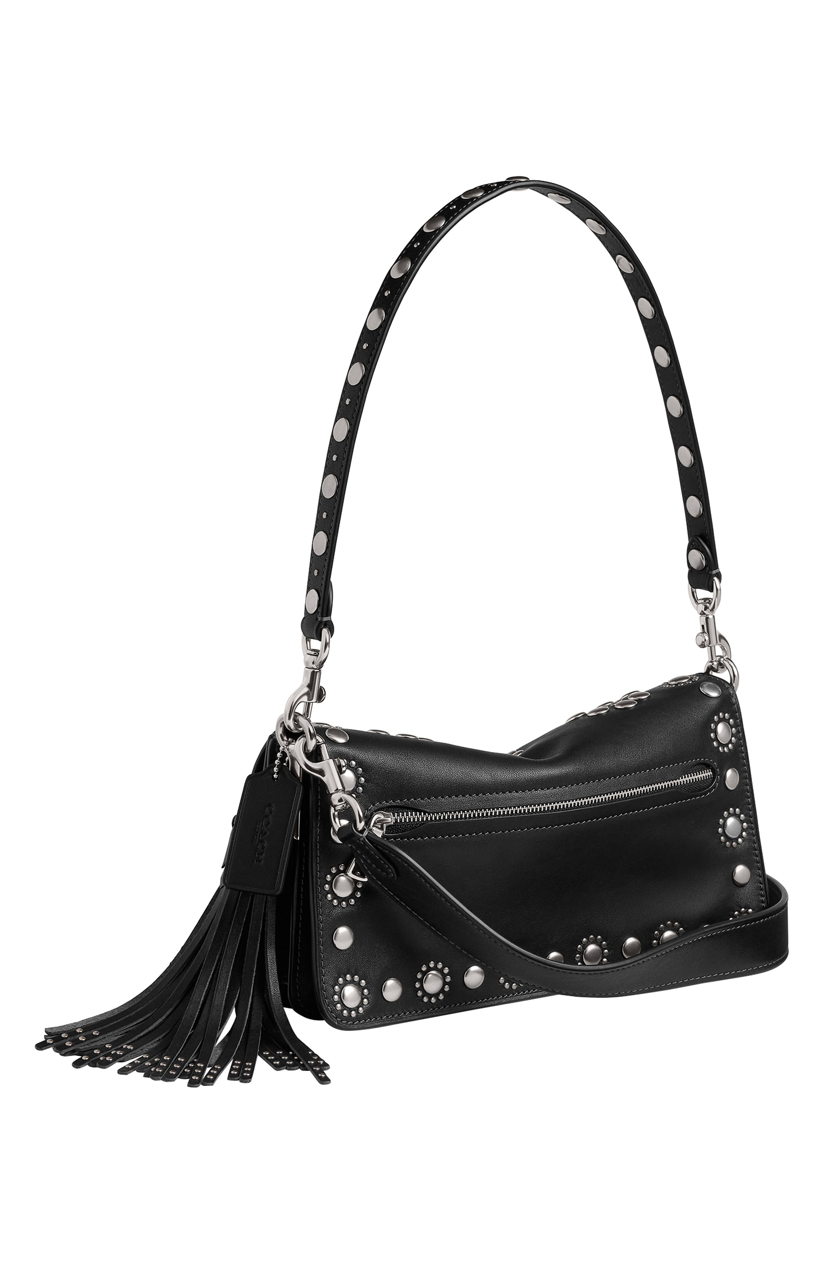 COACH Tabby Western Leather Shoulder Bag, Alternate, color, 