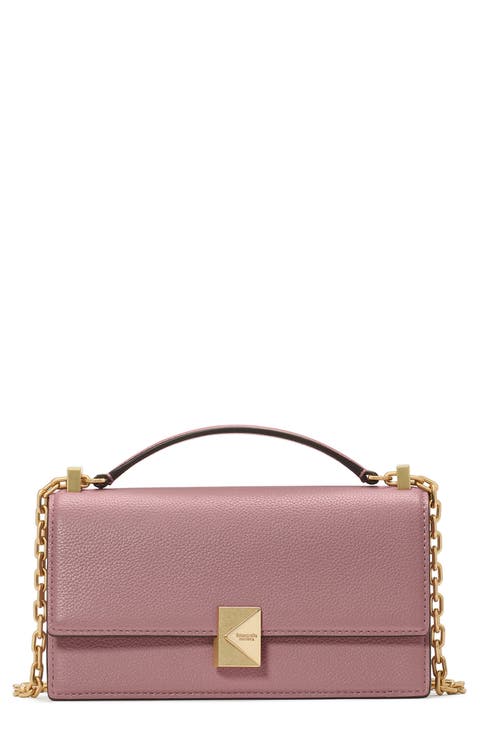 deco pebble leather convertible crossbody bag