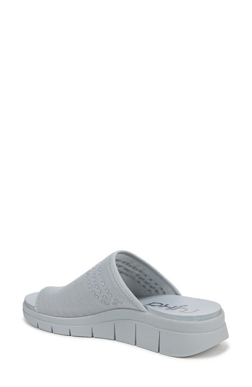 Ryka Women's Elegance Washable Toe Loop Slide Sandals In Pearl Blue