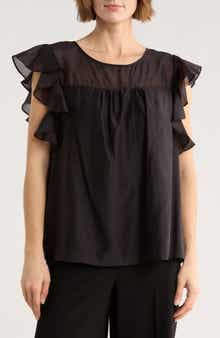Ted Baker Flutter Sleeve Top