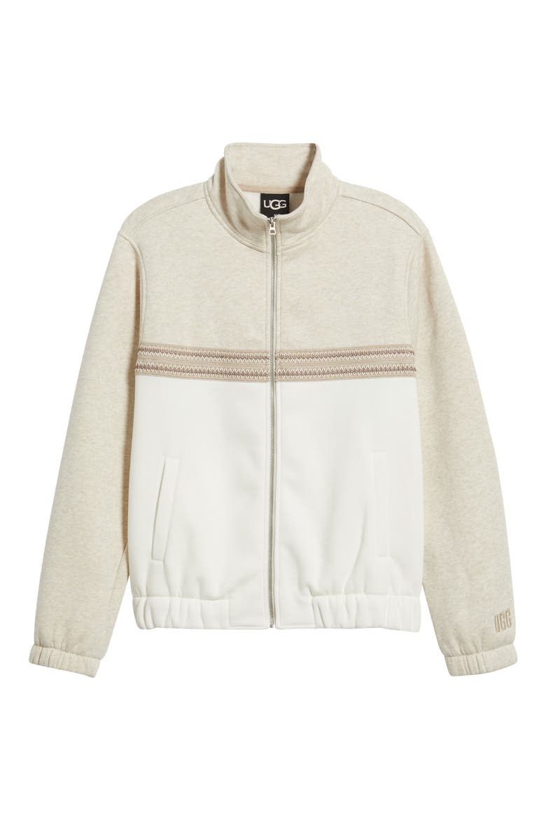 Tasman Track Jacket, Alternate, color, CARIBOU HEATHER