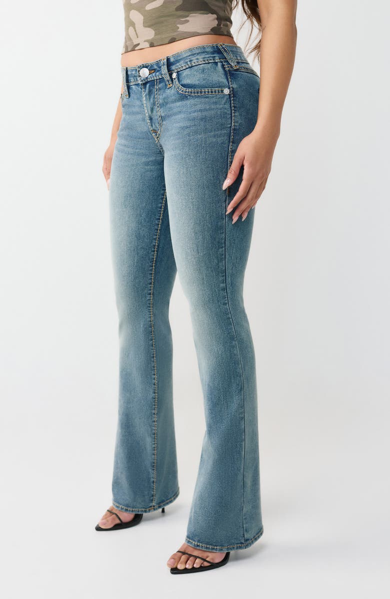 True Religion Becca Big T Flap Bootcut Jeans, Alternate, color, Medium Horizon Wash