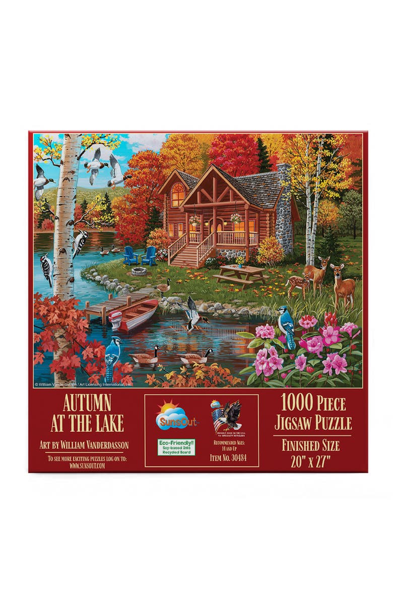 Sunsout Autumn at the Lake 1000 piece Jigsaw Puzzle for Adults, Alternate, color, Multicolor