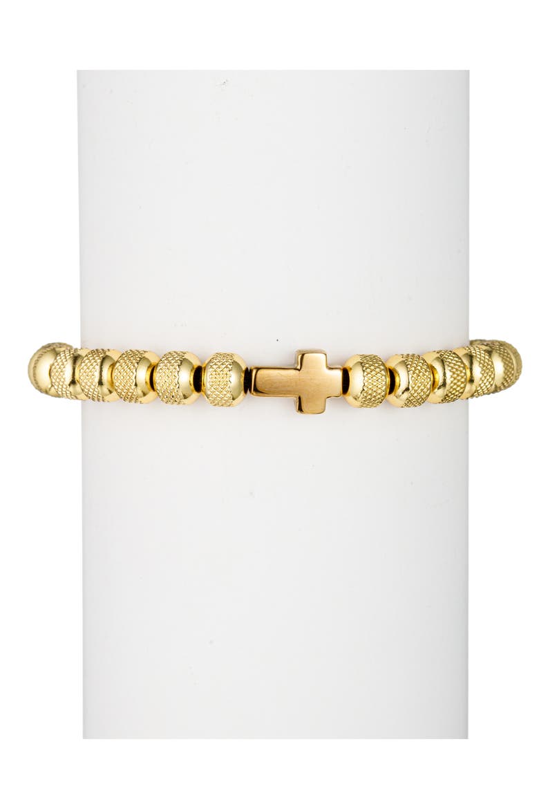 Men's Sivan Beaded Ball Slide Bracelet, Alternate, color, GOLD
