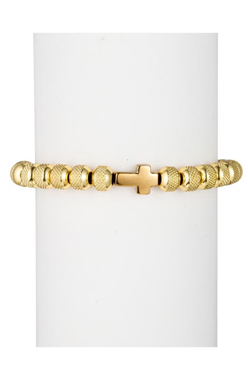 Eye Candy Los Angeles Sivan Beaded Ball Slide Bracelet In Gold