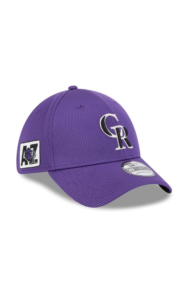 New Era Men's New Era Purple Colorado Rockies 2025 Spring Training 39THIRTY Flex Hat, Main, color, Purple