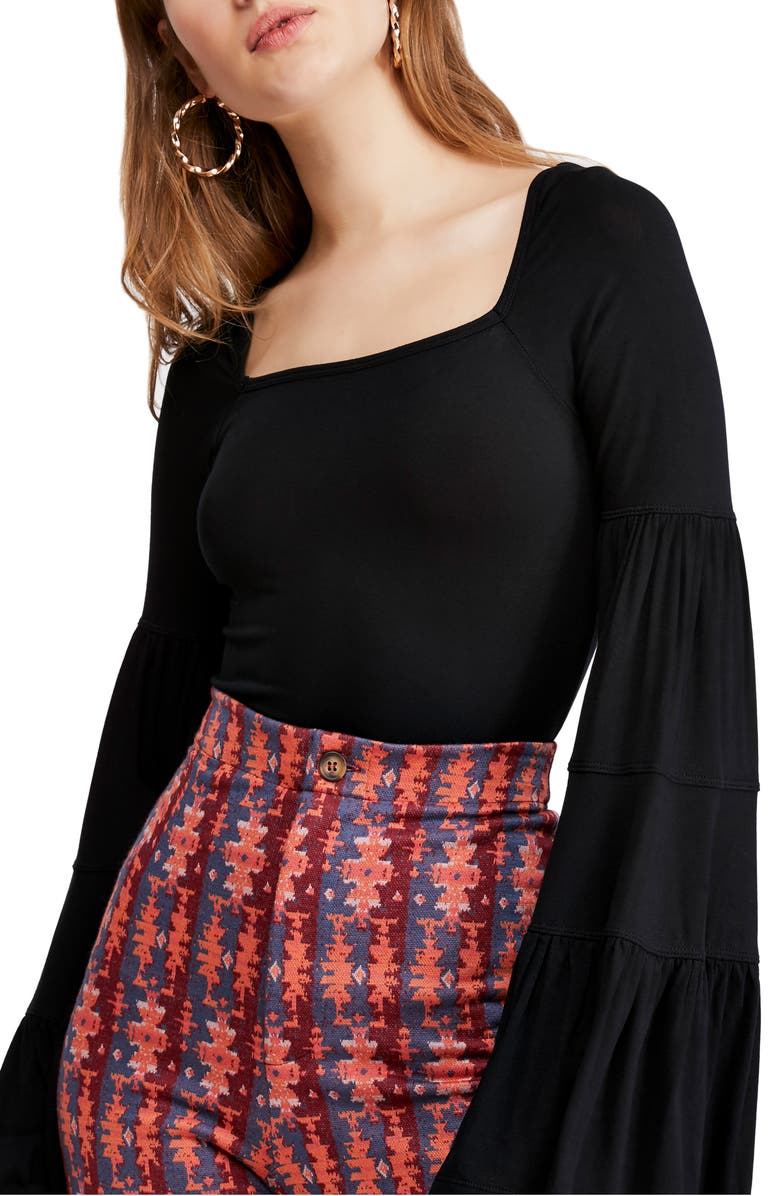 Free People Babetown Bell Sleeve Top, Main, color, 