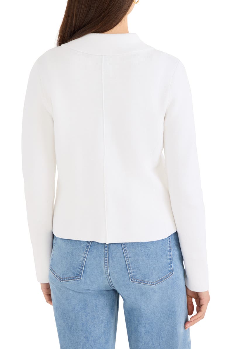 NIC+ZOE Milano Knit Jacket, Alternate, color, Paper White