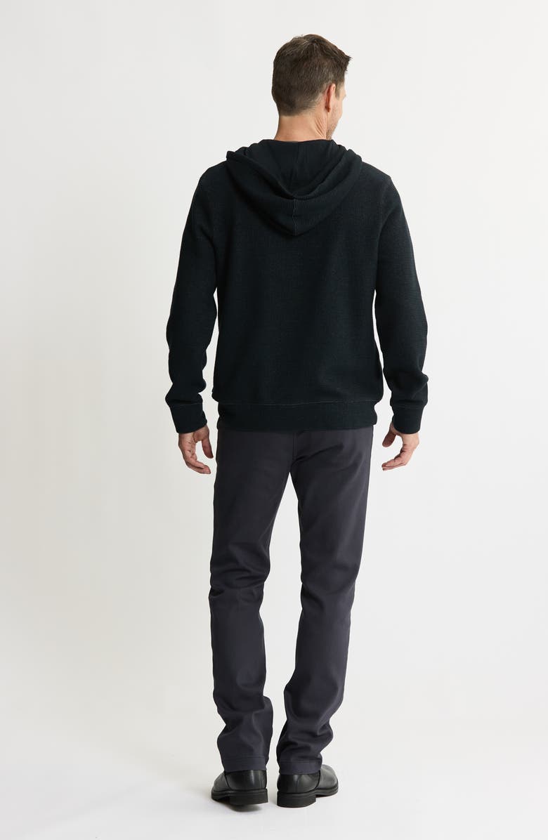 JACHS Textured Knit Hooded Pullover, Alternate, color, Black