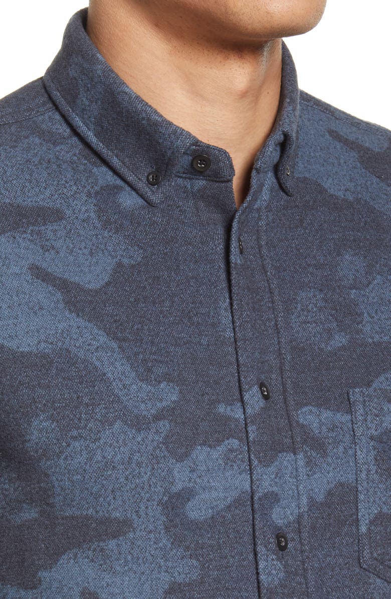 Rails Berkeley Classic Fit Heathered Camo Button-Down Shirt, Alternate, color,