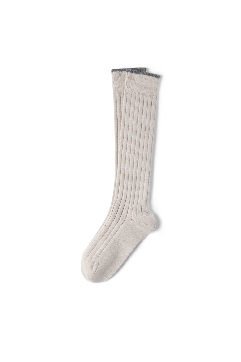 Cashmere knit socks, Alternate, color, Sand