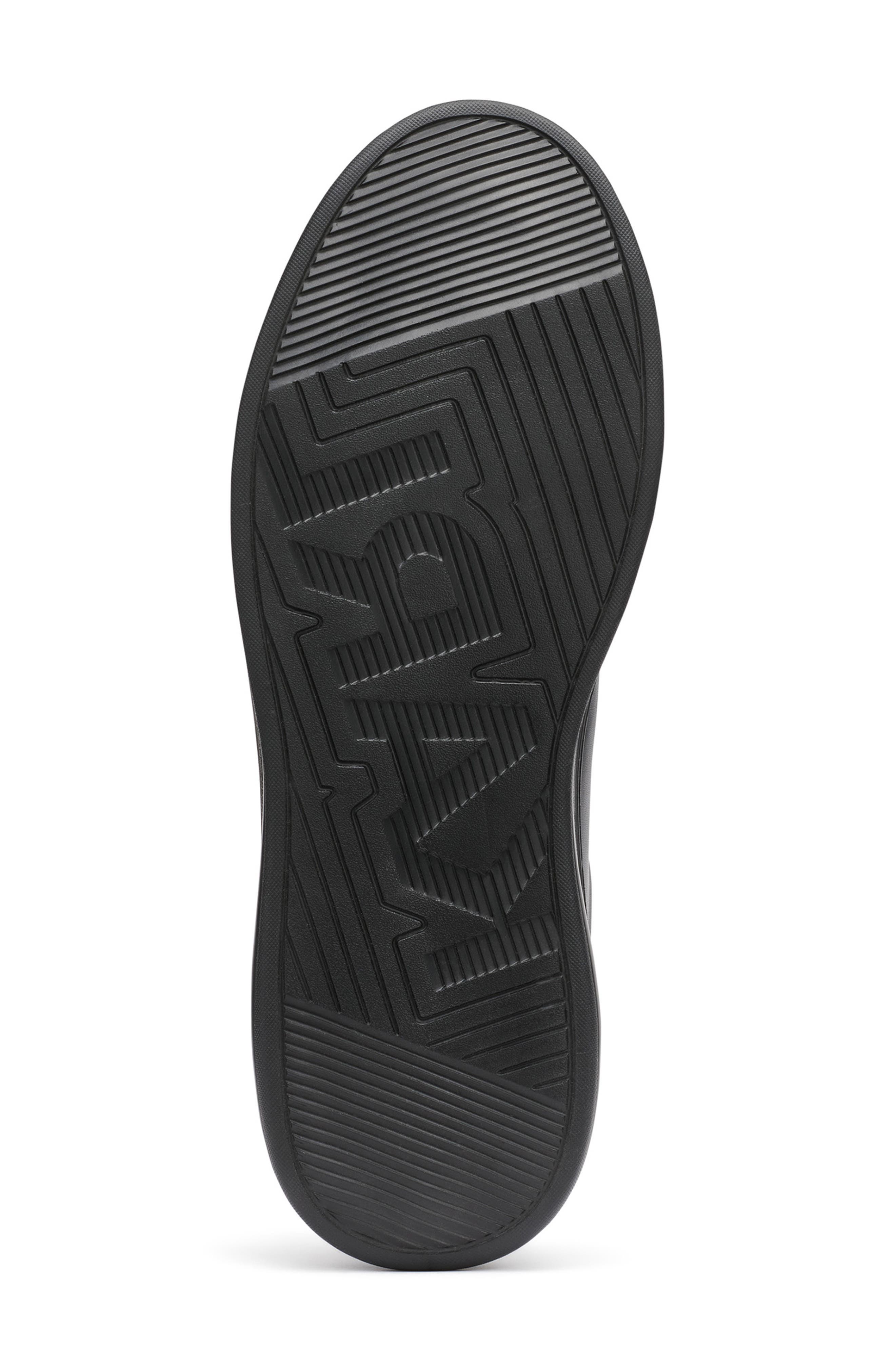 KARL LAGERFELD PARIS Karl Head Patch Racer Toe Sneaker, Alternate, color, Black