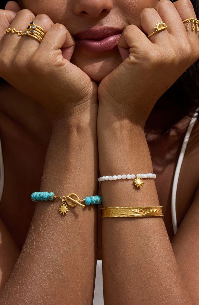 Satya Jewelry Serene Spirit Howlite Toggle Bracelet, Alternate, color, Blue