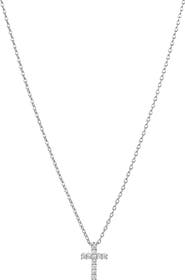 Bearfruit Jewelry 14k Gold Plated Aveline Crystal Cross Necklace Gift Guide