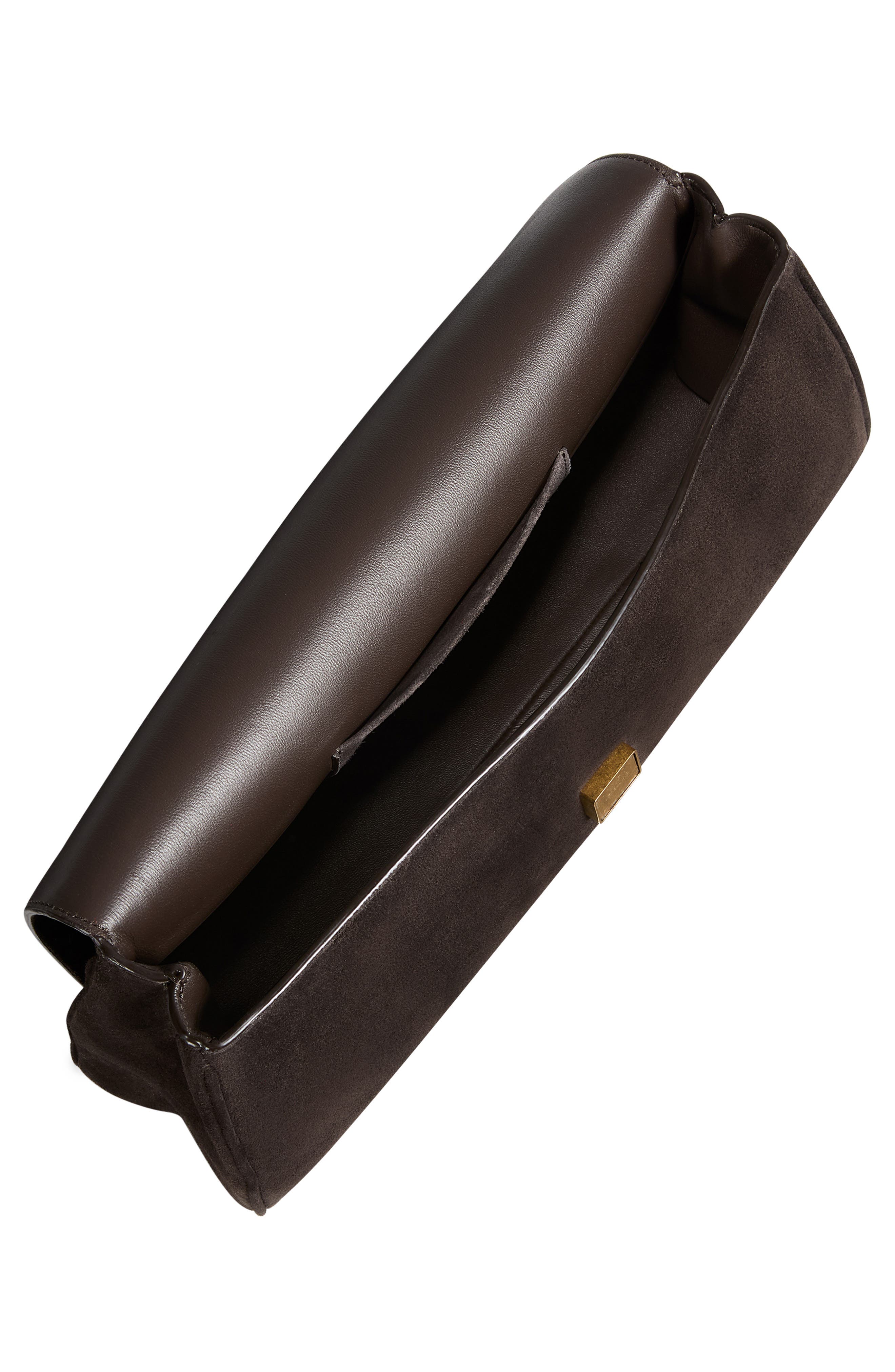 Khaite Audrey Suede Clutch, Alternate, color, 