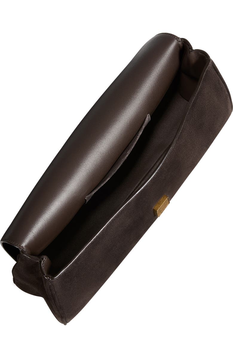 Khaite Audrey Suede Clutch, Alternate, color,