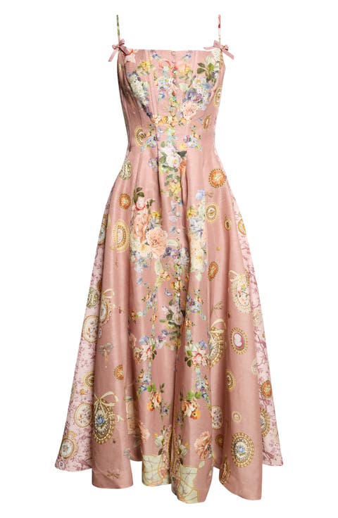 Wildflower Wunderland Silk Dress