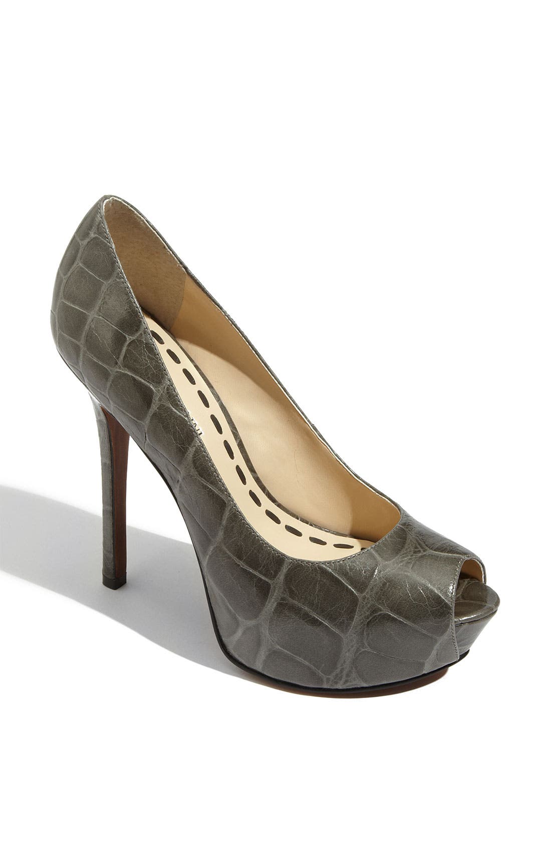 'Tanen' Pump, Main, color, GREY CROCO