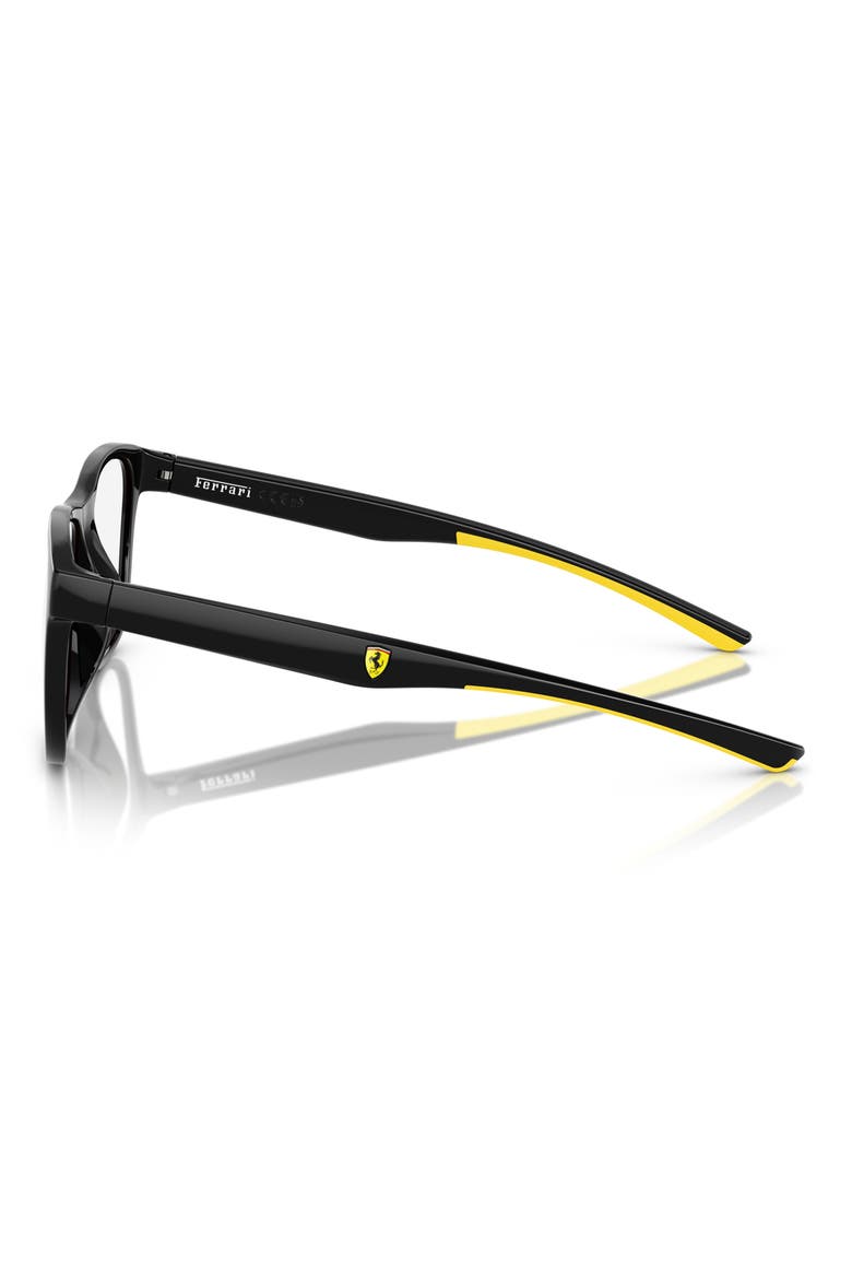 54mm Square Optical Glasses, Alternate, color, BLACK