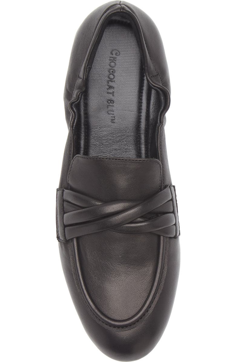 Chocolat Blu Abel Loafer, Alternate, color, Black Leather