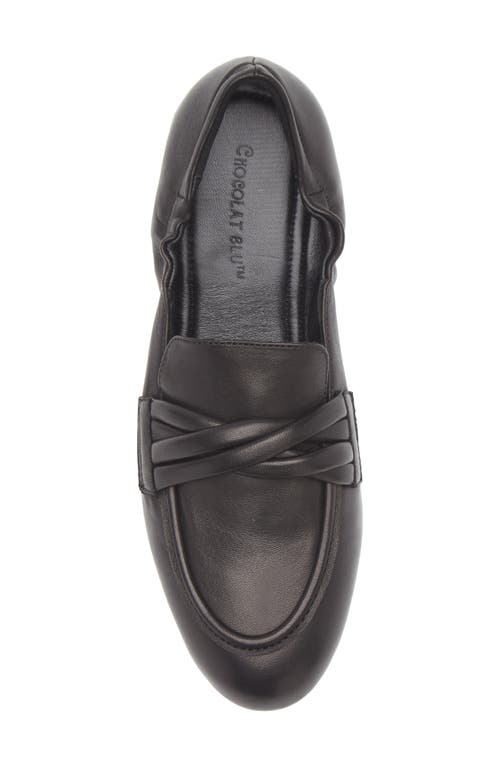 Chocolat Blu Abel Loafer In Black Leather