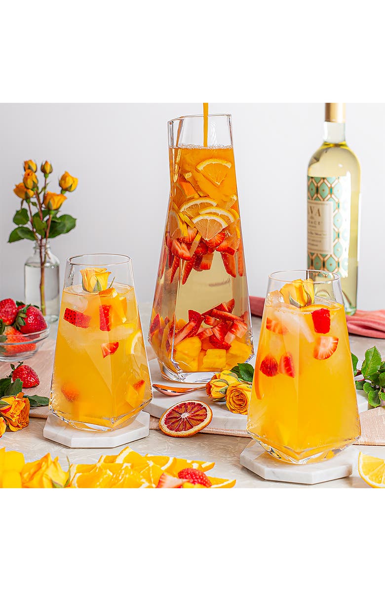 JoyJolt Infiniti Crystal Highball Glass - Set of 4, Alternate, color, Glass