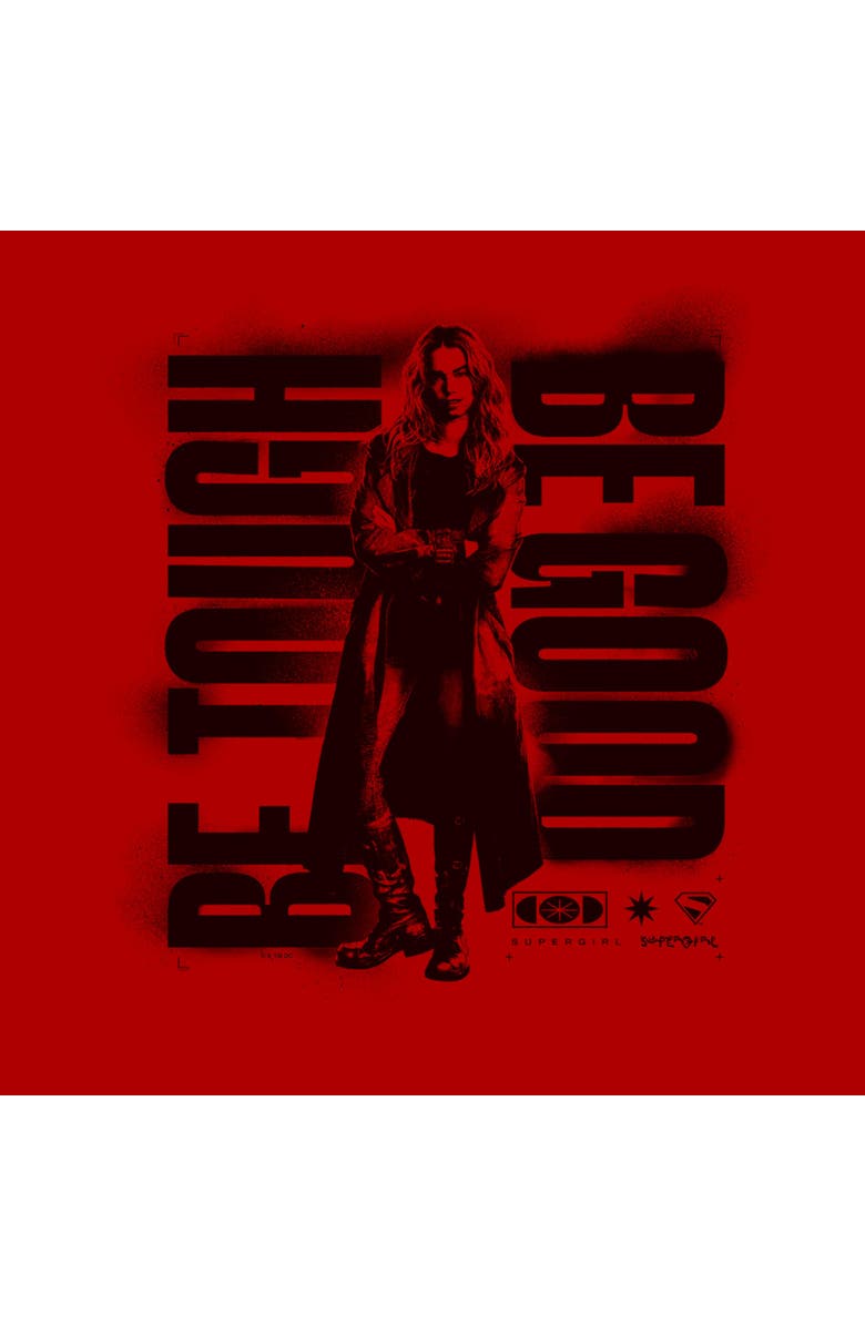 Supergirl Men's Supergirl Kara Be Good Graphic T-Shirt, Alternate, color, Red