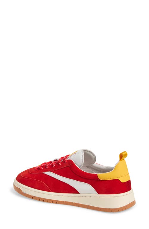 Oncept Panama Suede Sneaker In Retro Red