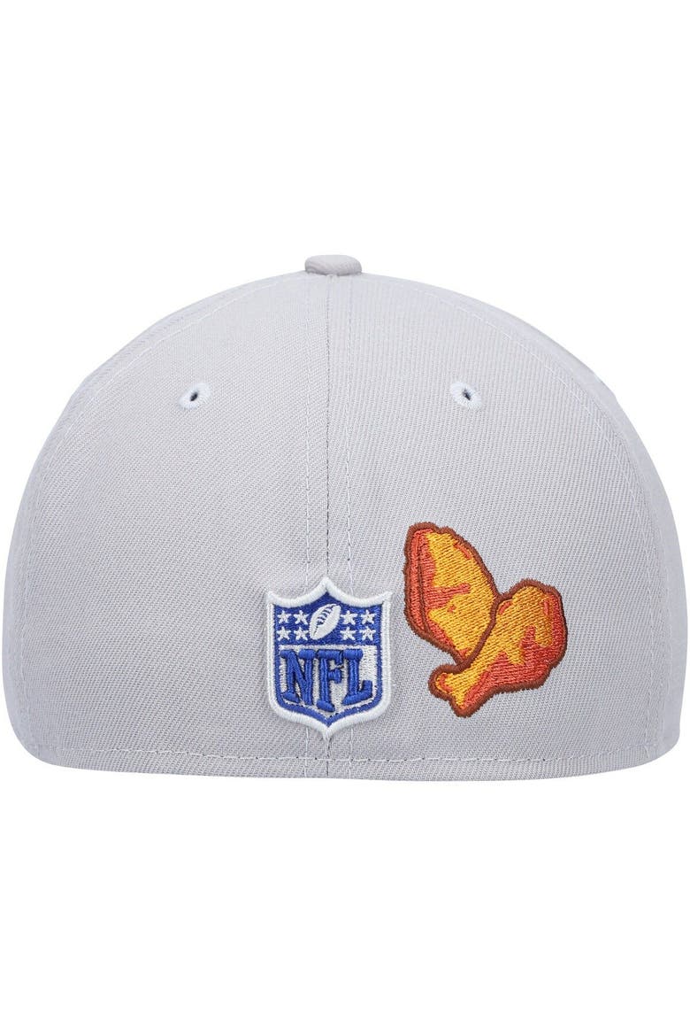 Men's New Era Gray Buffalo Bills City Describe 59FIFTY Fitted Hat, Alternate, color, Gray