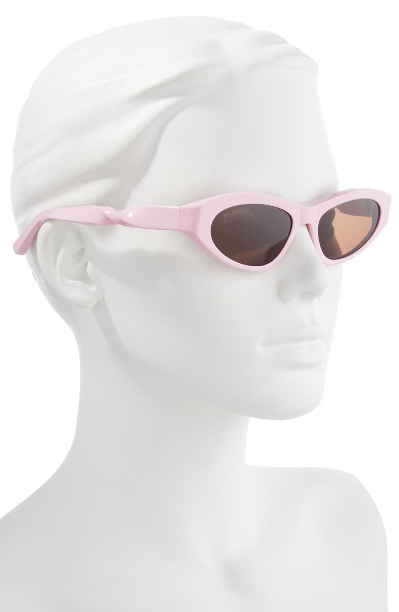 Balenciaga 54mm Cat Eye Sunglasses, Alternate, color, Pink