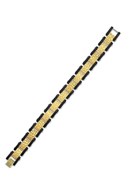 Esquire Two-tone Nugget Link Watch Band Bracelet