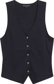 Veronica Beard Hoorne Rib Vest