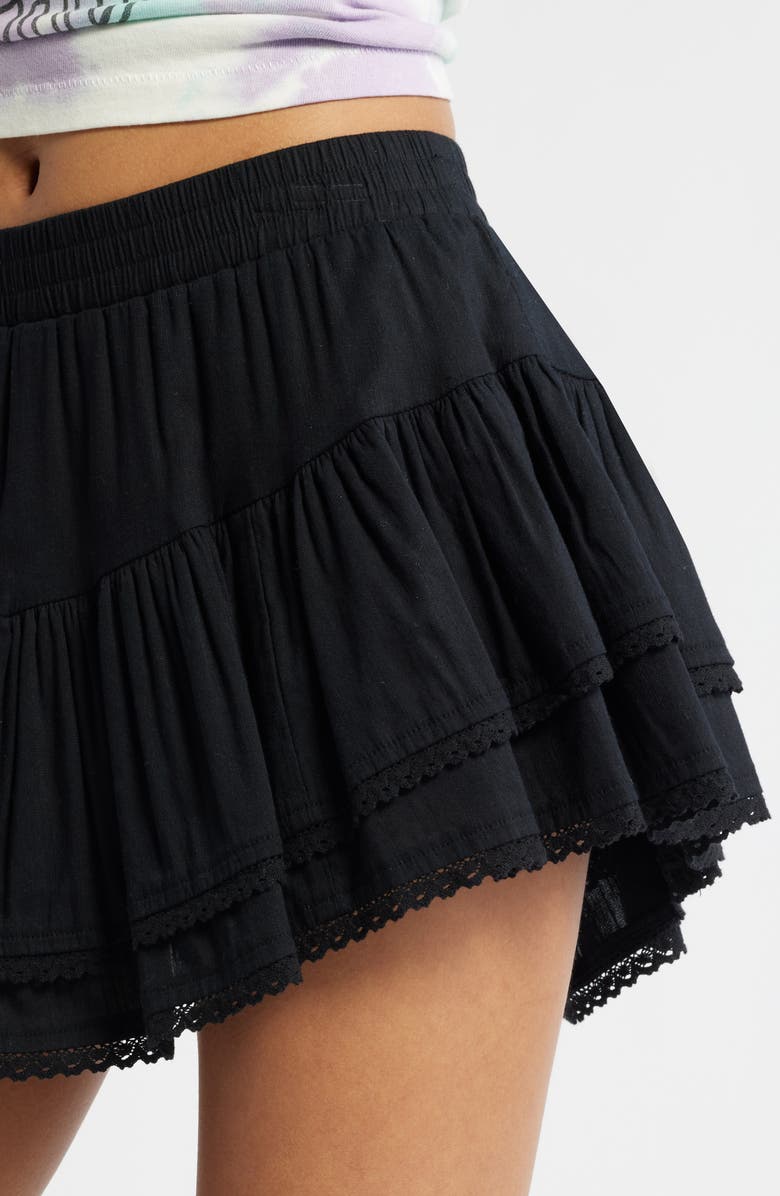 BP. Lace Trim Ruffle Skort, Alternate, color, 
