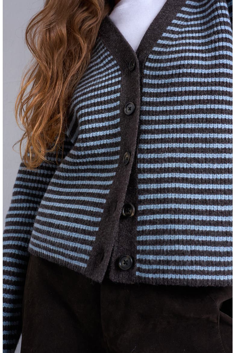 Stripe Cardigan, Alternate, color, MEDIUM BLUE