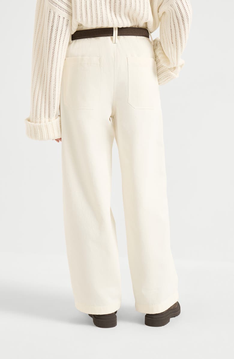 Brunello Cucinelli Utility track trousers, Alternate, color, Panama