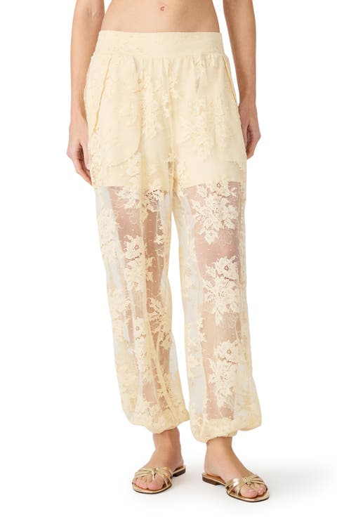 Faya Floral Lace Pants