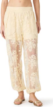 Steve Madden Faya Floral Lace Pants