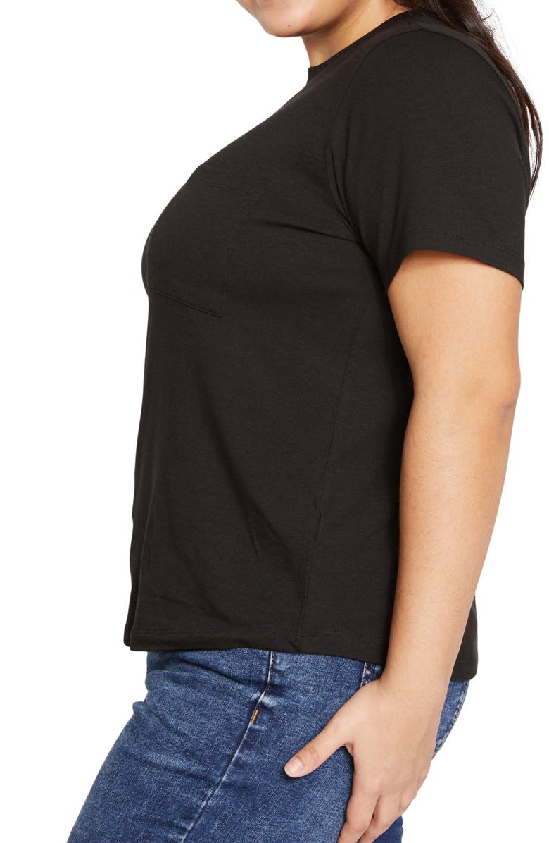 Universal Standard Garcon T-Shirt, Alternate, color, Black