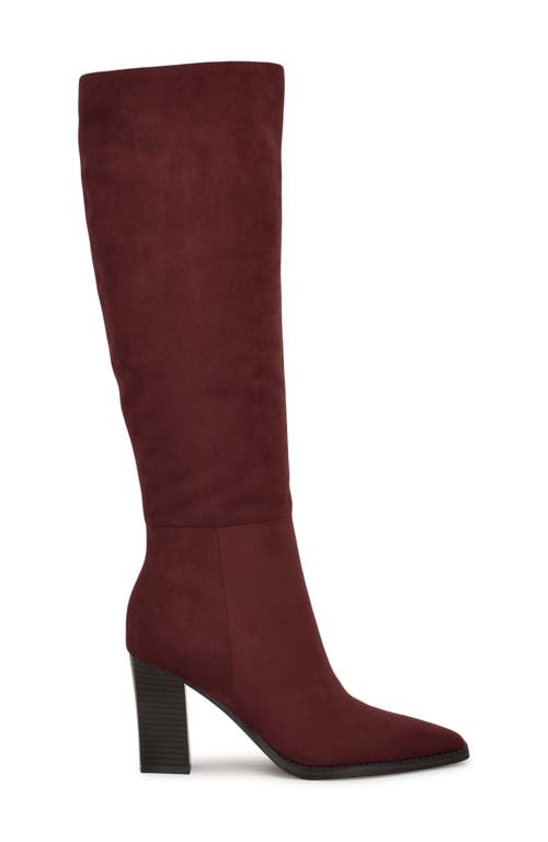 Nine West Zeran Knee High Boot In Red