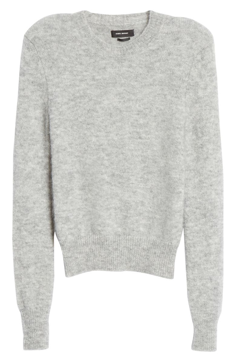 Isabel Marant Shoulder Pad Mohair & Wool Blend Sweater, Alternate, color,
