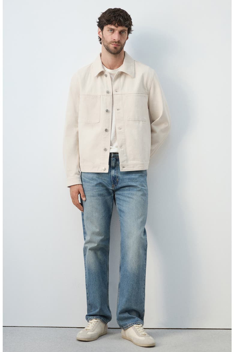 Cotton Denim Jacket, Alternate, color, ECRU