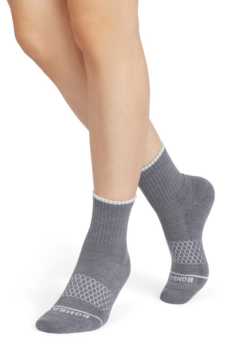 Bombas Merino Wool Blend Quarter Socks, Main, color, 