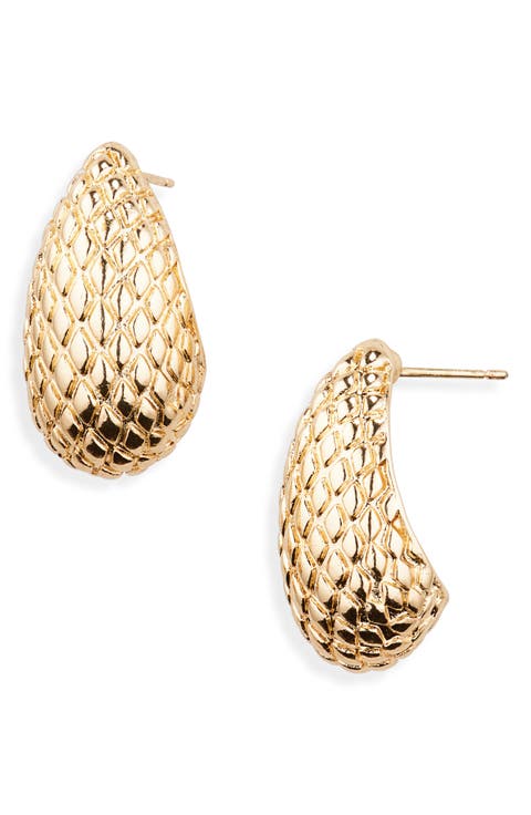 Bean Huggie Earrings