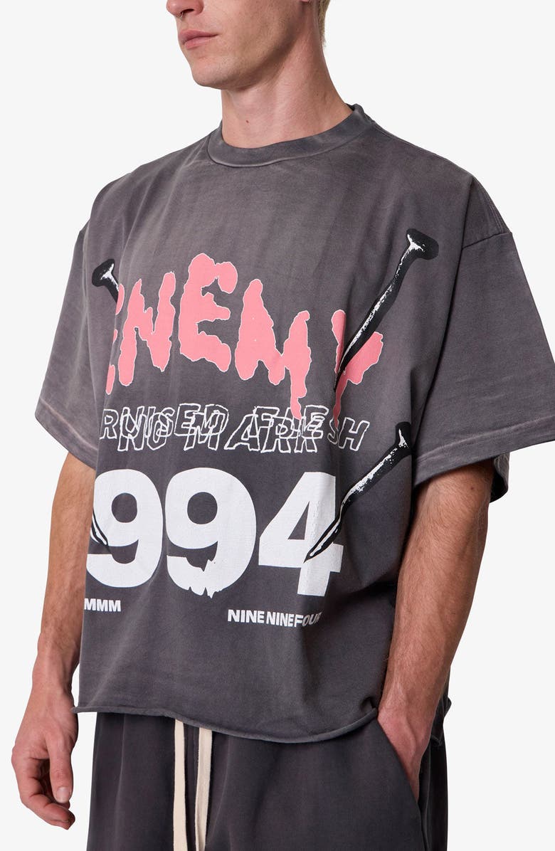 mnml Enemy Oversize Cotton Graphic T-Shirt, Alternate, color, 