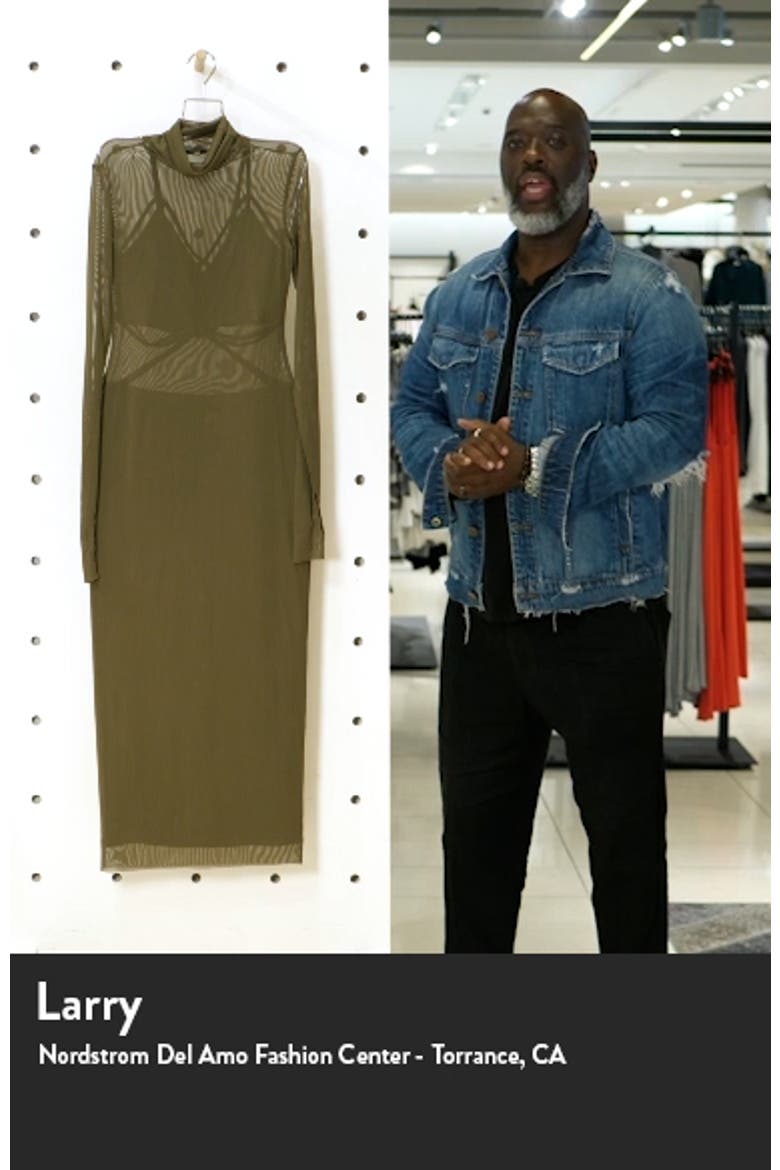 Long Sleeve Mesh Body-Con Dress video