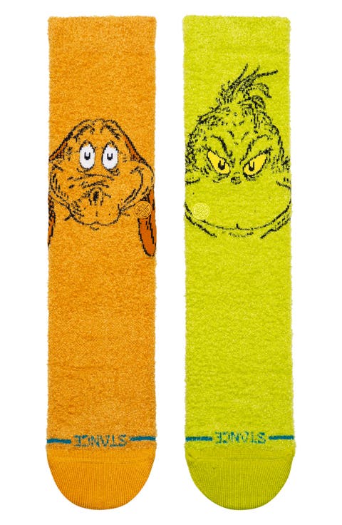 Grinch & Max Crew Socks