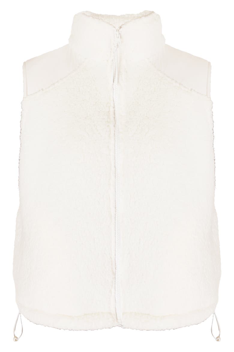 Canyon Fleece Vest, Alternate, color, LILY WHITE