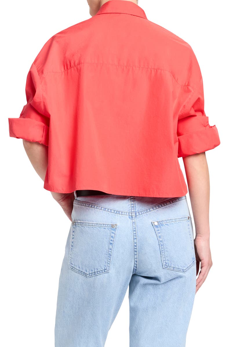 TWP Next Crop Button-Up Shirt, Alternate, color, Tomato