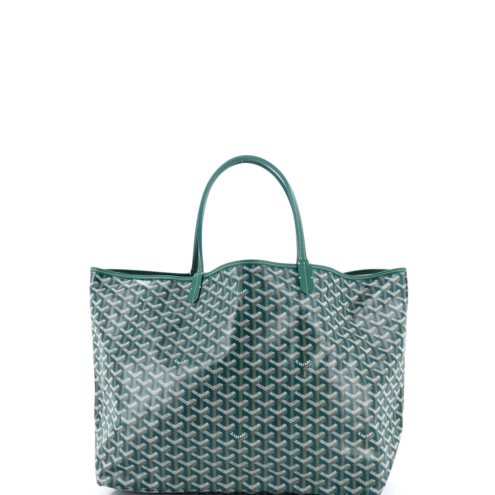 Pre-Owned Goyard Saint Louis Tote Coated Canvas GM, Alternate, color, Green