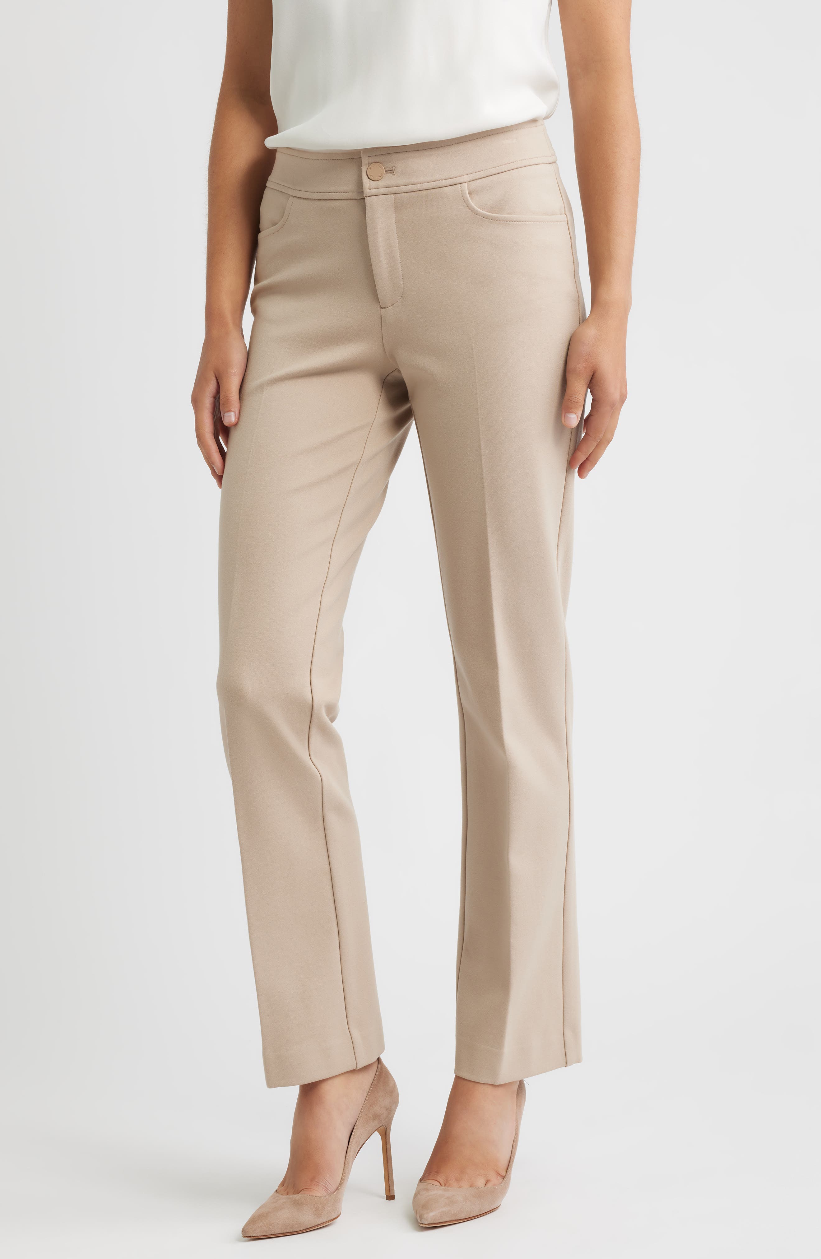 Compression Flare Leg Ponte Pants - image 3